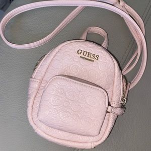 Light pink Guess mini backpack